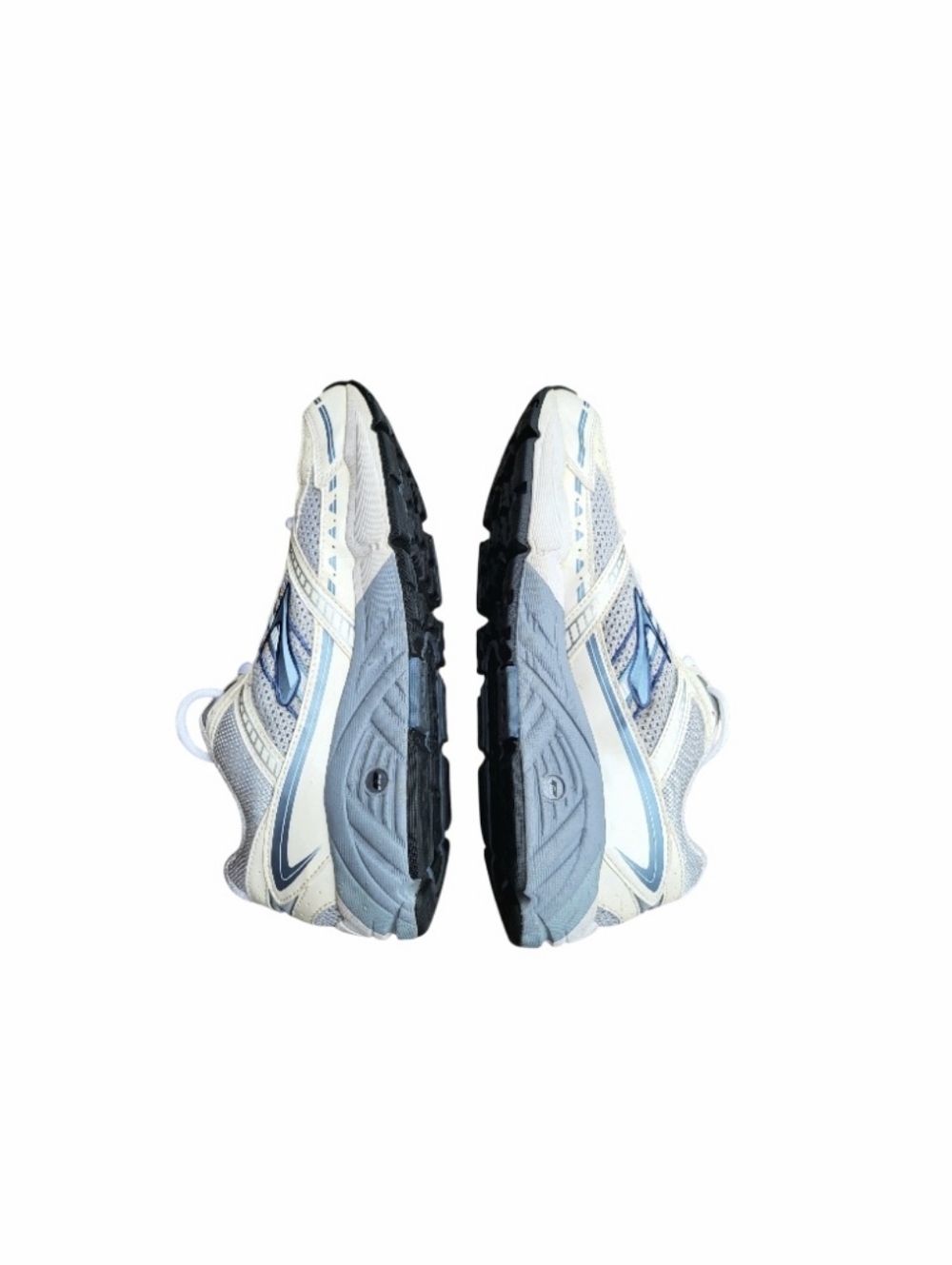 Brooks Addiction 9 Athletic Run Walk Tennis Shoe Sneaker White Blue Women 9.5 - Picture 5 of 9